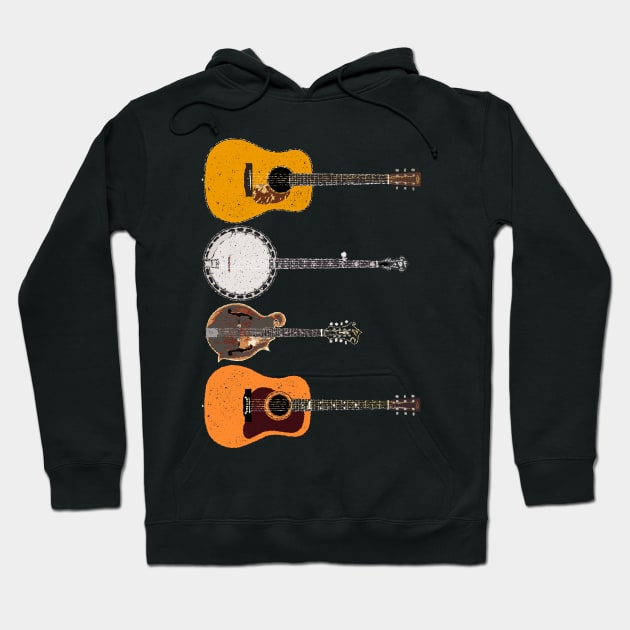 Bluegrass Icons Hoodie by Daniel Cash Guitar